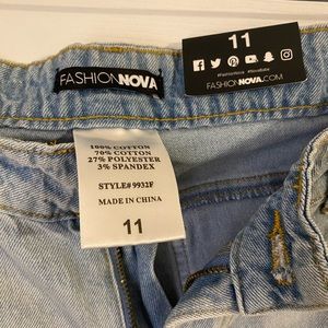 Distressed Fashion Nova skinny jeans
